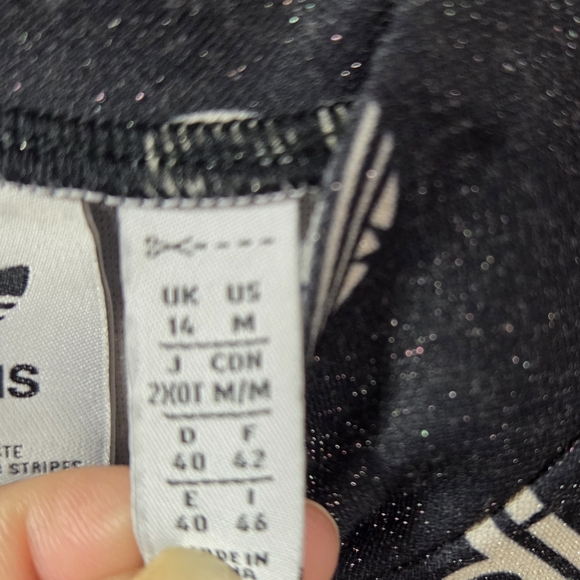 Adidas Long Sleeve Black Dress with Logo Pattern - Picture 4 of 7